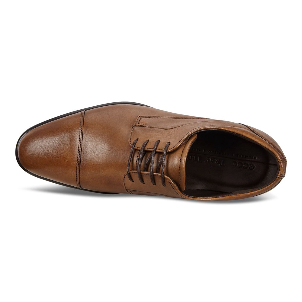 ECCO Mens Derby Shoe Brown - Citytray - ITW-163802